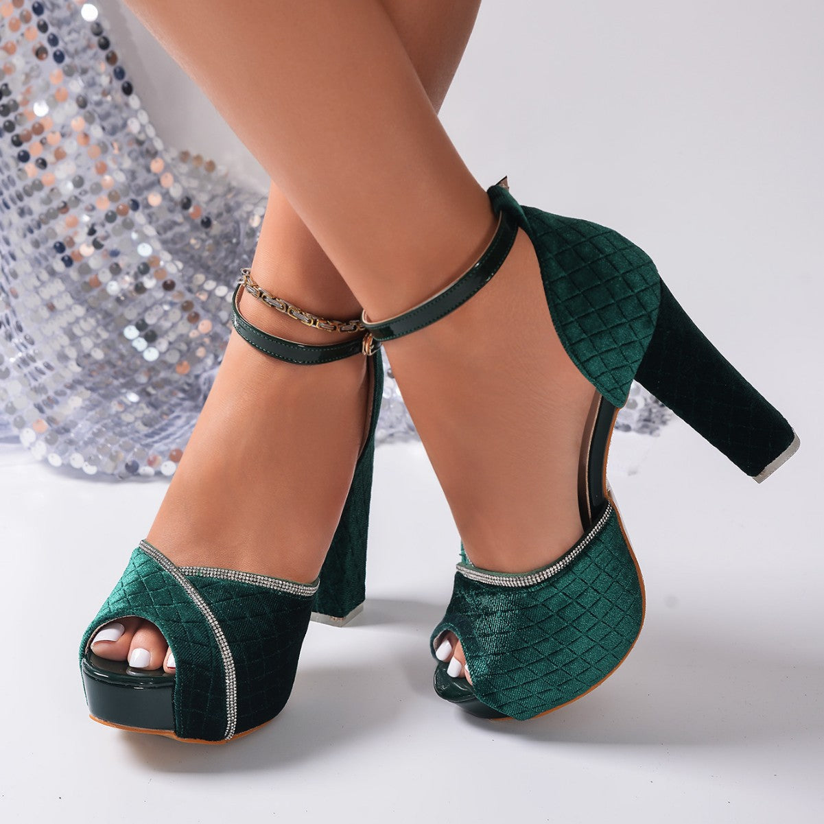 2026 Summer New Fashionable Open-Toe Ultra-High Heel Women's Shoes
